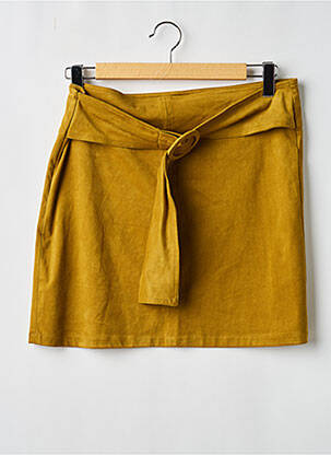 Fustă scurtă galben MOLLY BRACKEN femme