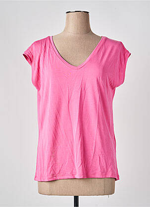 Tricou roz PIECES femeie