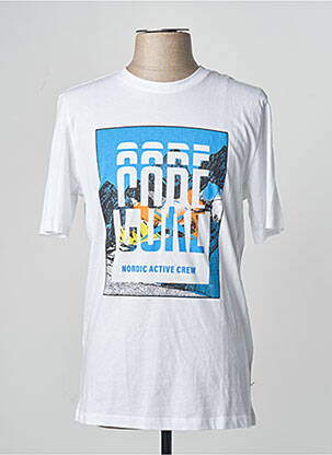 Tricou alb JACK & JONES bărbat