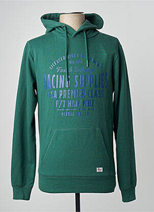 Hanorac cu glugă verde PETROL INDUSTRIES homme