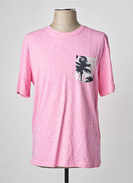Tricou roz JACK & JONES bărbat