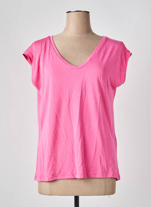 Tricou roz PIECES femeie