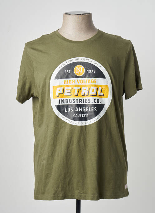 Tricou verde PETROL INDUSTRIES homme