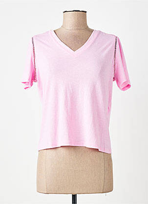 Tricou roz VERO MODA femeie