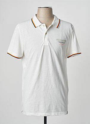 Polo alb JACK & JONES homme