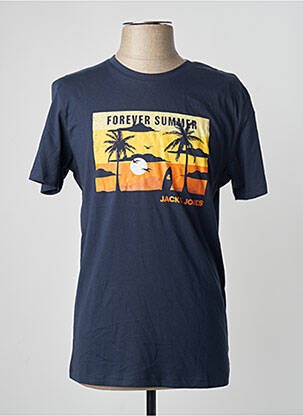 Tricou albastru JACK & JONES bărbat