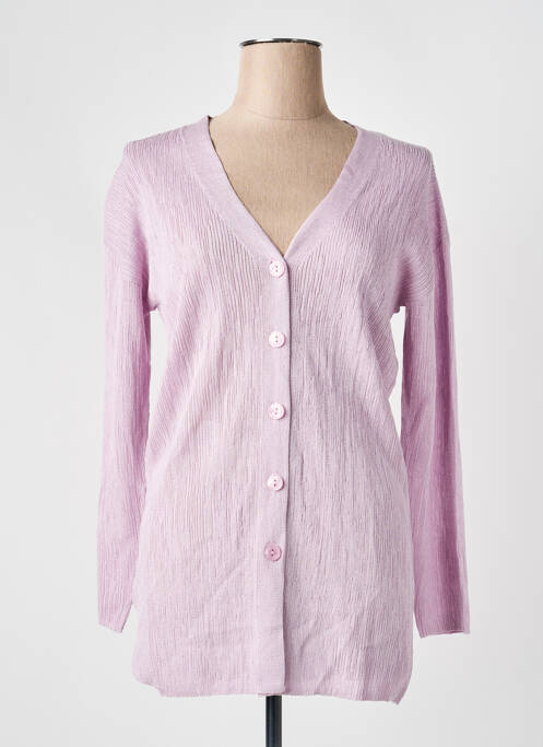 Vestă cu mâneci lungi violet MANGO femeie