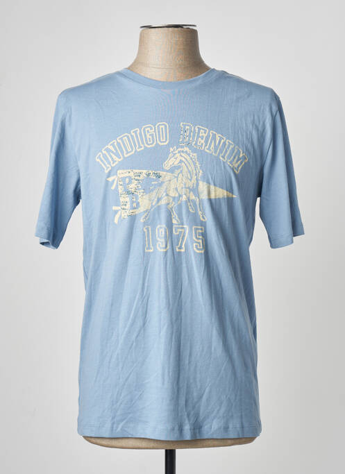 Tricou albastru JACK & JONES homme