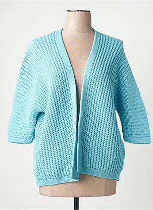 Vestă cu mâneci scurte albastru TERRA DI SIENA femme