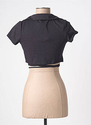 Top scurt negru TALLY WEIJL femeie