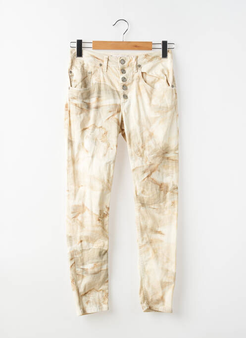 Blugi cu croială slim bej PLEASE femme