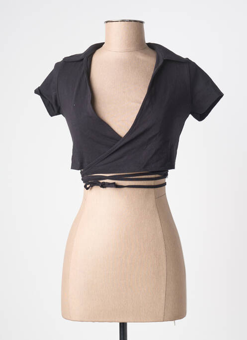 Top scurt negru TALLY WEIJL femme