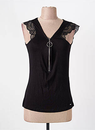 Top negru MORGAN femme