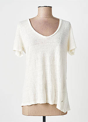 Tricou alb PLEASE femme