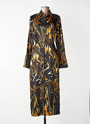 Rochie lungă negru MANGO femeie