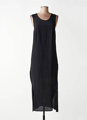 Rochie lungă negru MANGO femeie
