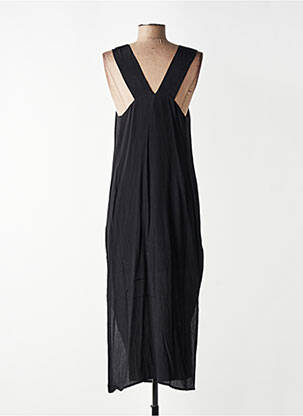 Rochie lungă negru MANGO femeie