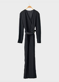 Salopetă-pantalon negru MANGO femme