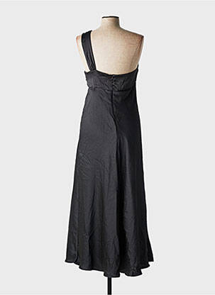 Rochie lungă negru MANGO femeie