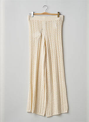 Pantalon drept bej JACQUELINE DE YONG femeie