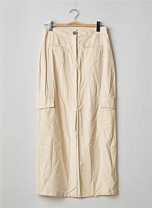 Fustă lungă bej JACQUELINE DE YONG femme