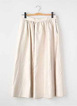 Fustă lungă bej MANGO femme