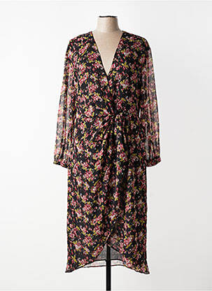 Rochie lungă negru MANGO femeie