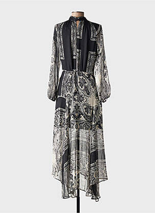 Rochie lungă negru MANGO femeie