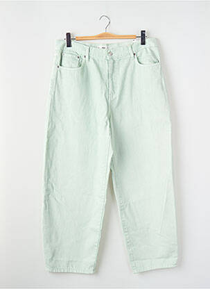 Blugi cu croială largă verde MANGO femme