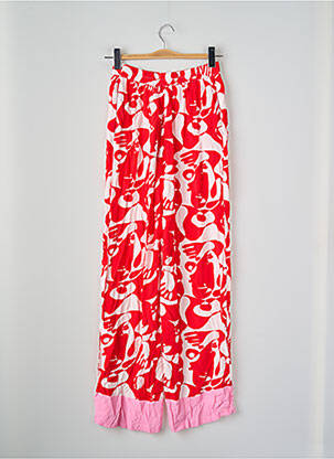 Pantalon larg roșu VILA femeie