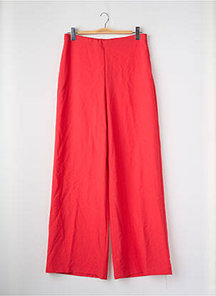 Pantalon larg roșu ASTRID BLACK LABEL femeie