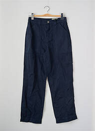 Pantalon drept albastru CEMI femme