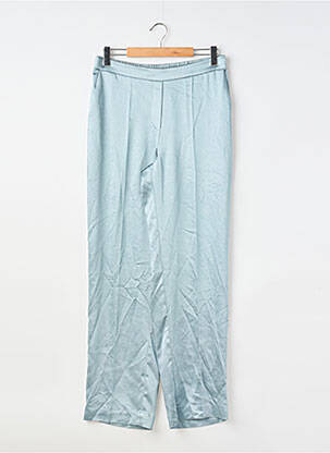 Pantalon larg albastru MANGO femeie