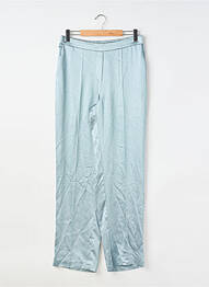 Pantalon larg albastru MANGO femeie