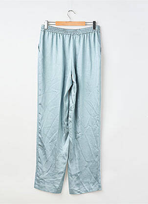 Pantalon larg albastru MANGO femeie