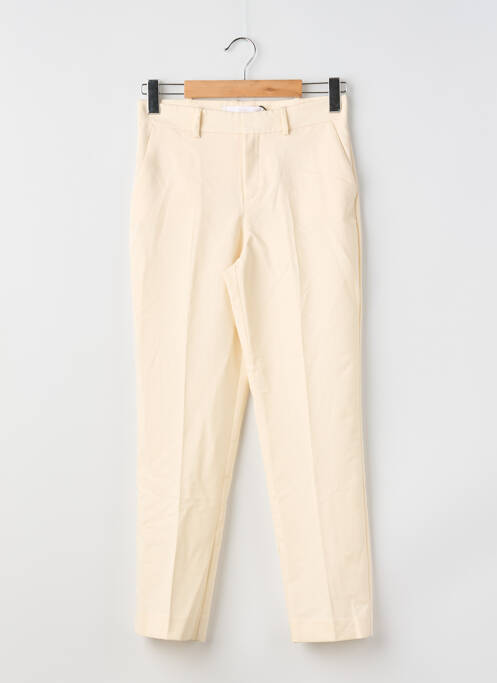 Pantalon drept bej MANGO femeie