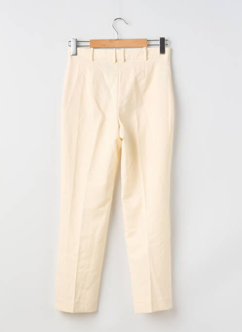 Pantalon drept bej MANGO femeie