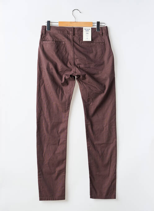 Pantalon chino maro TOM TAILOR homme
