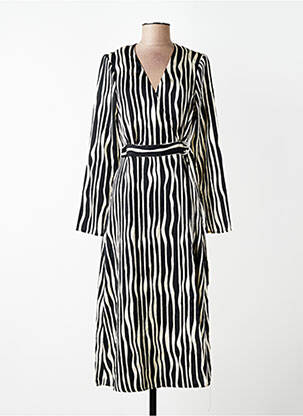 Rochie lungă negru MANGO femeie