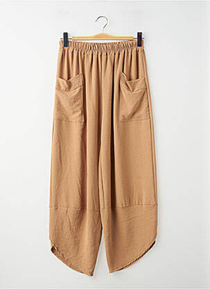 Pantalon larg maro TERRA DI SIENA femme