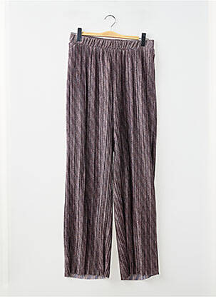 Pantalon larg argintiu OBJECT femeie