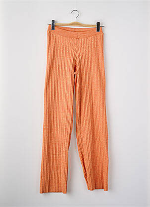 Pantalon evazat portocaliu ONLY femeie