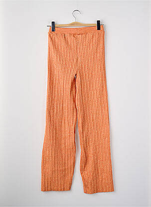 Pantalon evazat portocaliu ONLY femeie