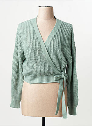 Vestă cu mâneci lungi verde ONLY femme