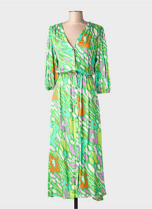 Rochie lungă verde AMELIE & AMELIE femeie