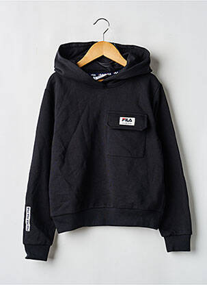 Hanorac cu glugă negru FILA fille