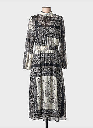 Rochie lungă negru MANGO femeie