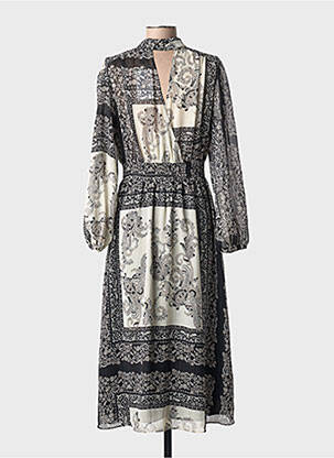 Rochie lungă negru MANGO femeie