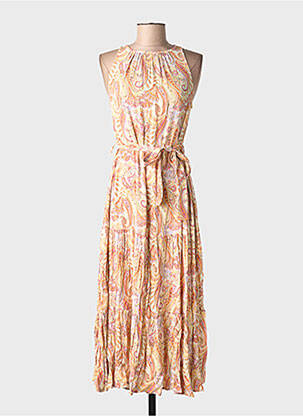 Rochie lungă bej MANGO femeie