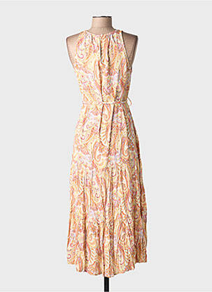 Rochie lungă bej MANGO femeie